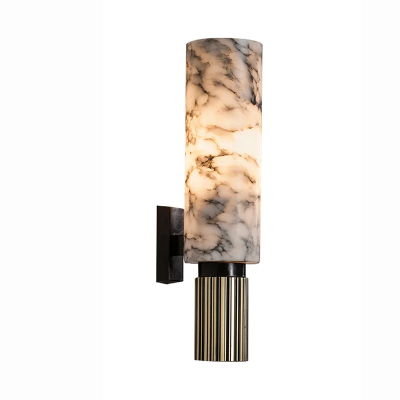 Modern Luxury Natural Marble Wall Lamp - LED Sconce for Living Room, Bedroom & Bedside, Vintage Home Decor Light Fixture