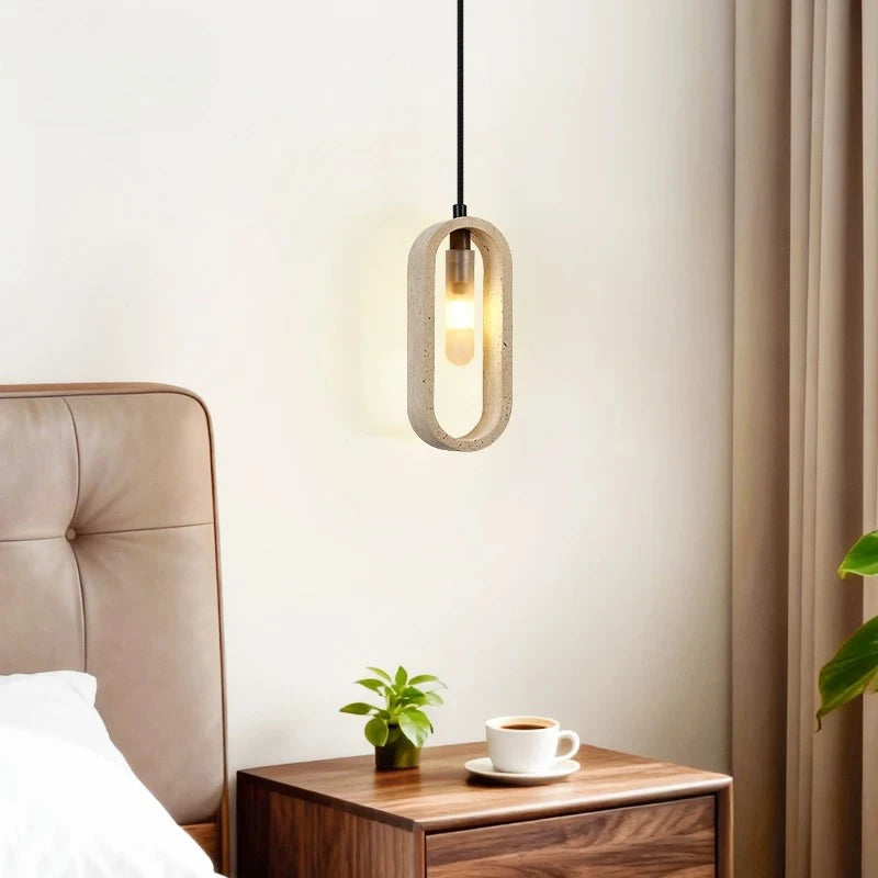 Marisol | Travertine Pendant Light for Dining & Bedside