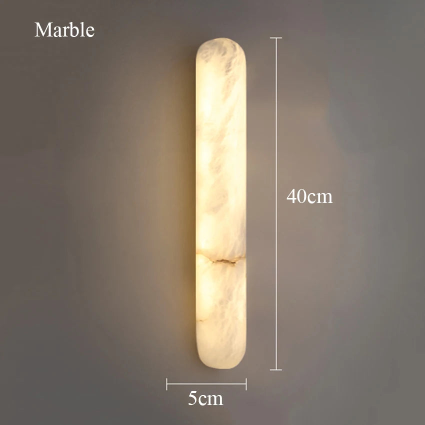 Apollo | Long Oval Alabaster Wall Sconce