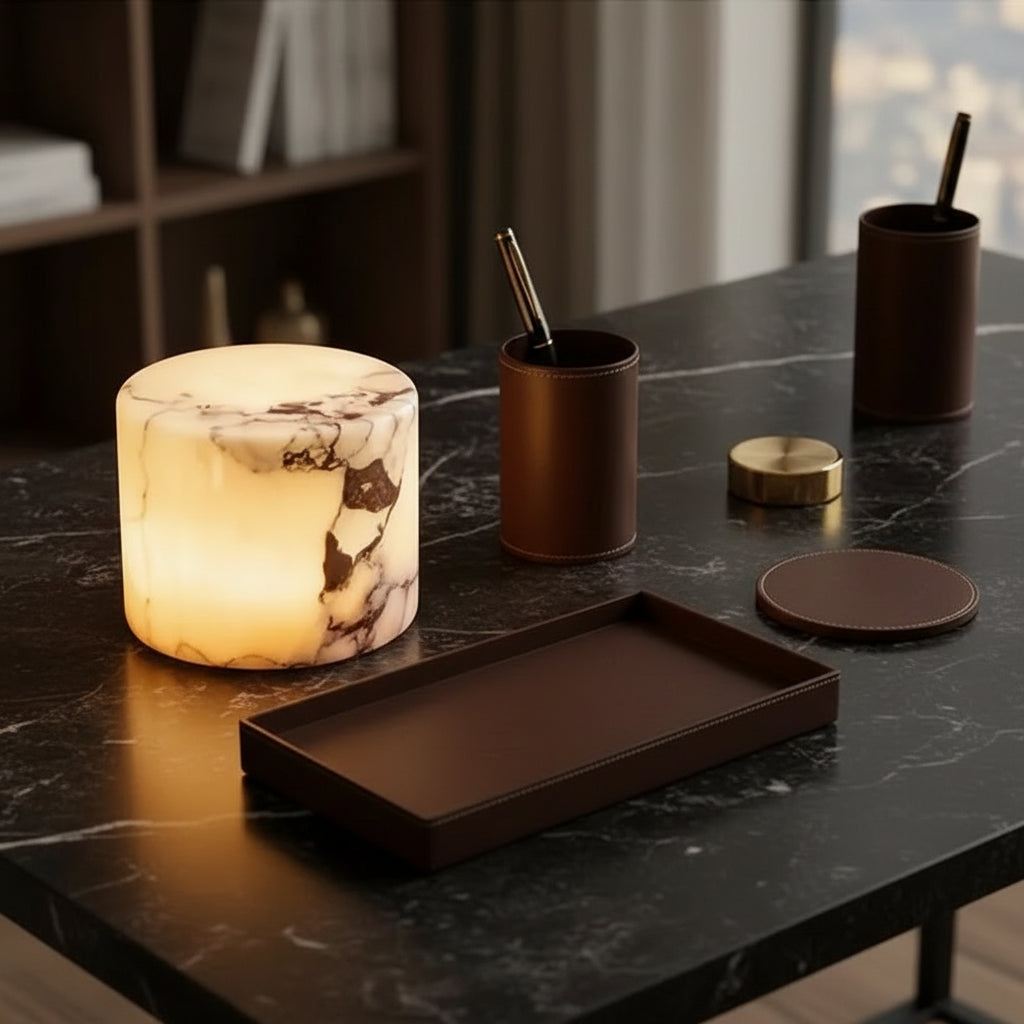 Santia | Elegant Marble Touch Control Lamp