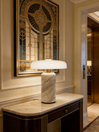 Iris | Marble & Glass Table Lamp