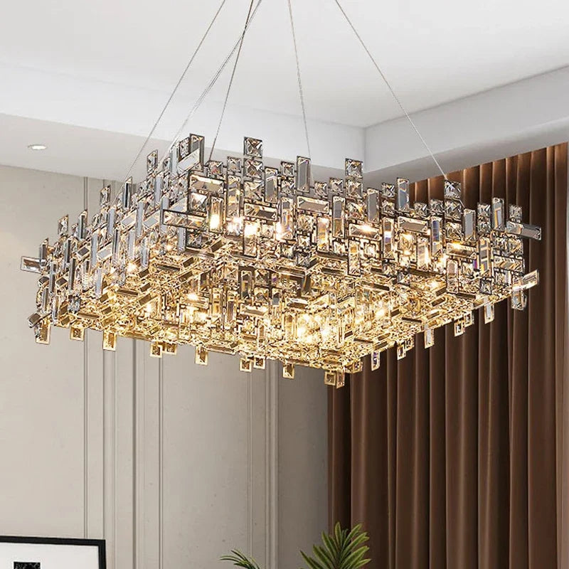 Frost | Chrome Crystal Chandelier