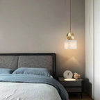 Artemis | Alabaster & Copper Pendant Light