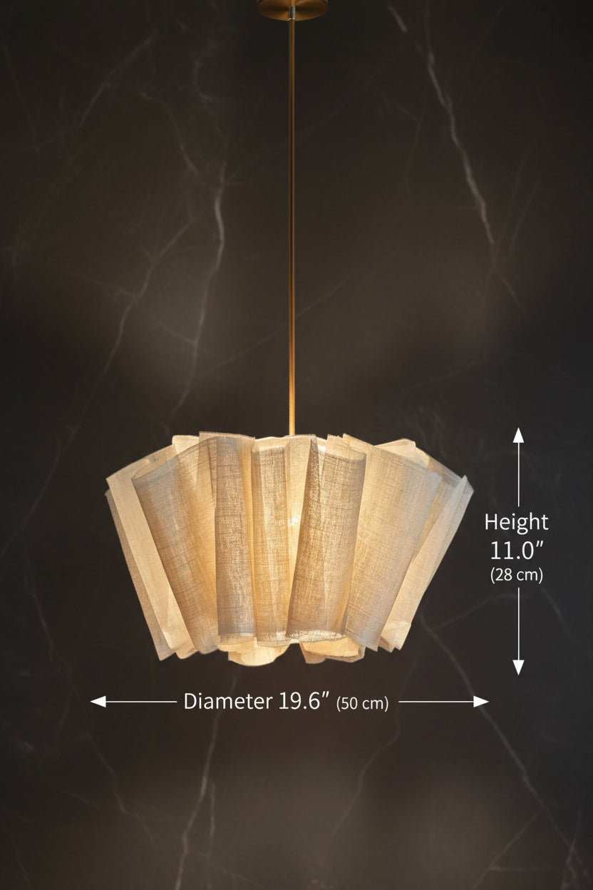 Clara | Handmade Fabric Wabi-Sabi Chandelier