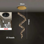 Modern home decoration crystal chandelier, stair Pendant lamp, living room Pendant lights, interior lighting