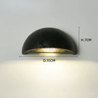 Medialuna | Semi-Circle Travertine Bedside Wall Lamp
