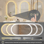Liv | Frameless Backlit Oval LED Bathroom Mirror