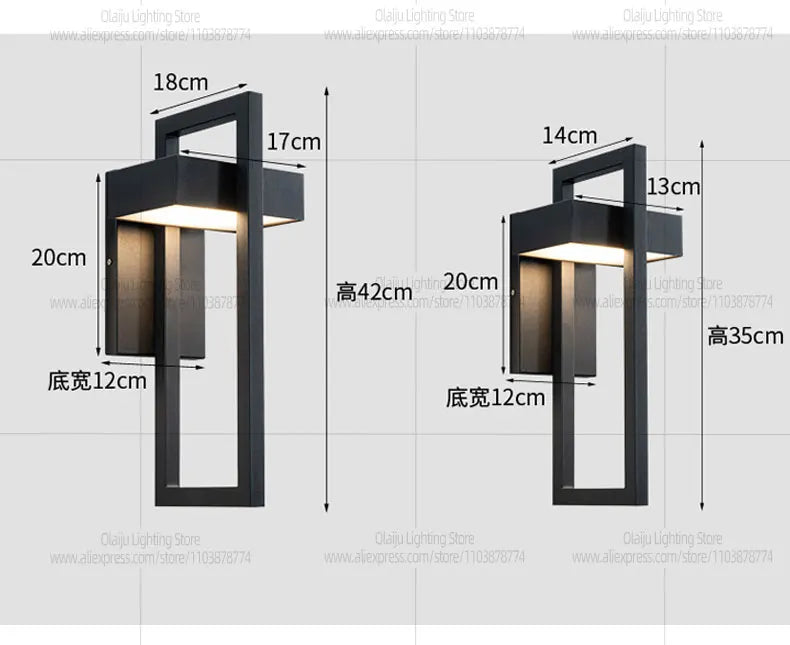 Tadhg | Retro Villa Porch Wall Light