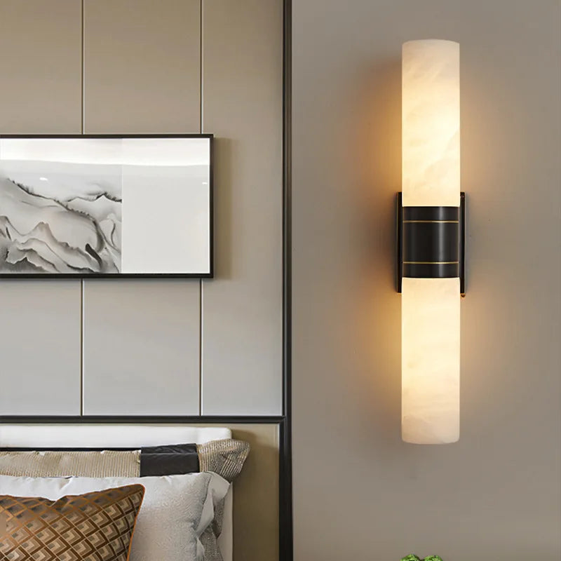 Isabel | Marble and Copper Wall Light