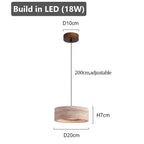 Ámbar | Natural Travertine Pendant Light