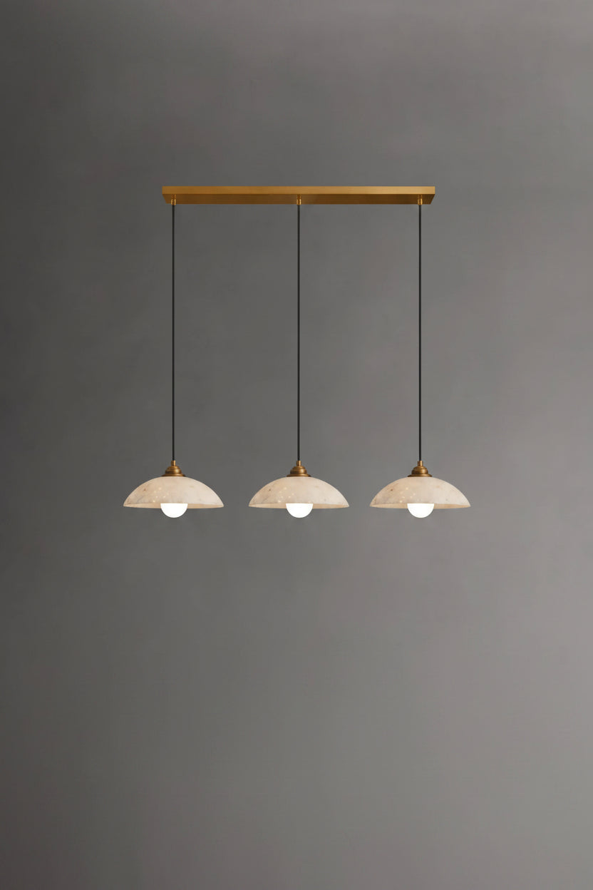 Donatella | Black Spliced Marble Pendant