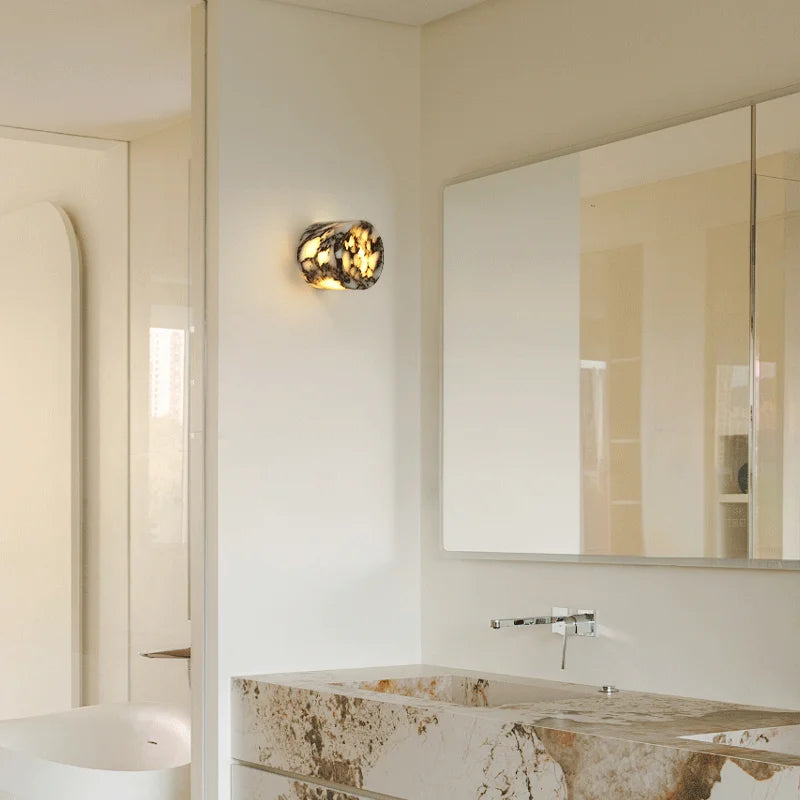 Margarida | Cylindrical Marble Wall Sconce