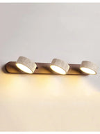 Gemela | Rotatable Travertine Duo Vanity Wall Light