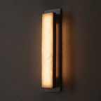 Melina | Tall Marble and Copper Wall Light