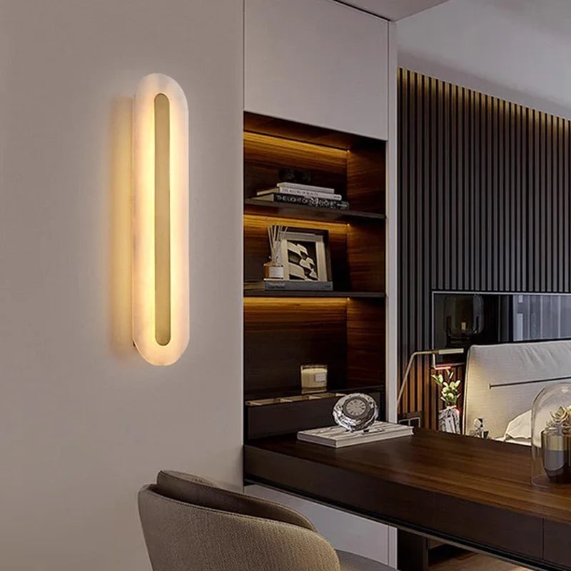 Giulia | Gold Marble Wall Lamp