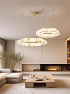 Amália | Alabaster 3-Ring Marble Chandelier