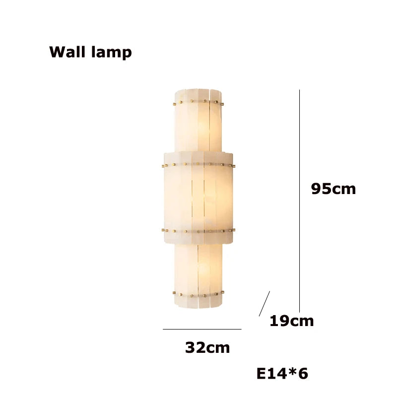 Lumière | Natural Alabaster Linear Chandelier