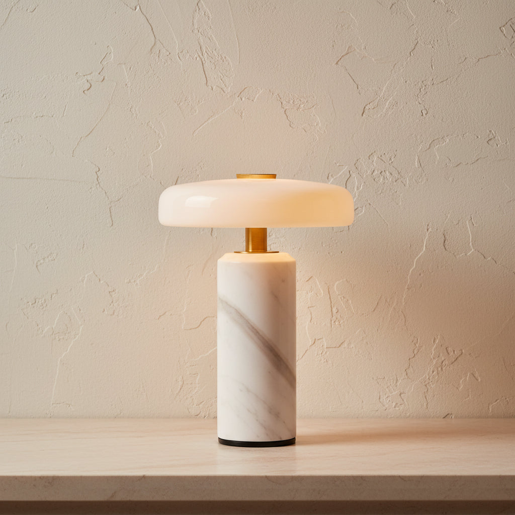 Hermes | Portable Marble LED Table Lamp