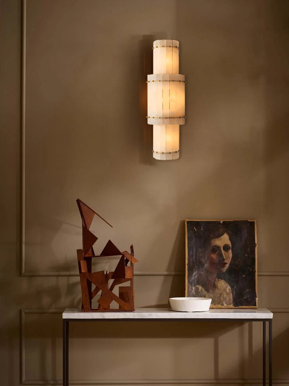 Lumière | Natural Alabaster Linear Chandelier