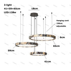 Talia | Marble LED Ceiling Chandelier
