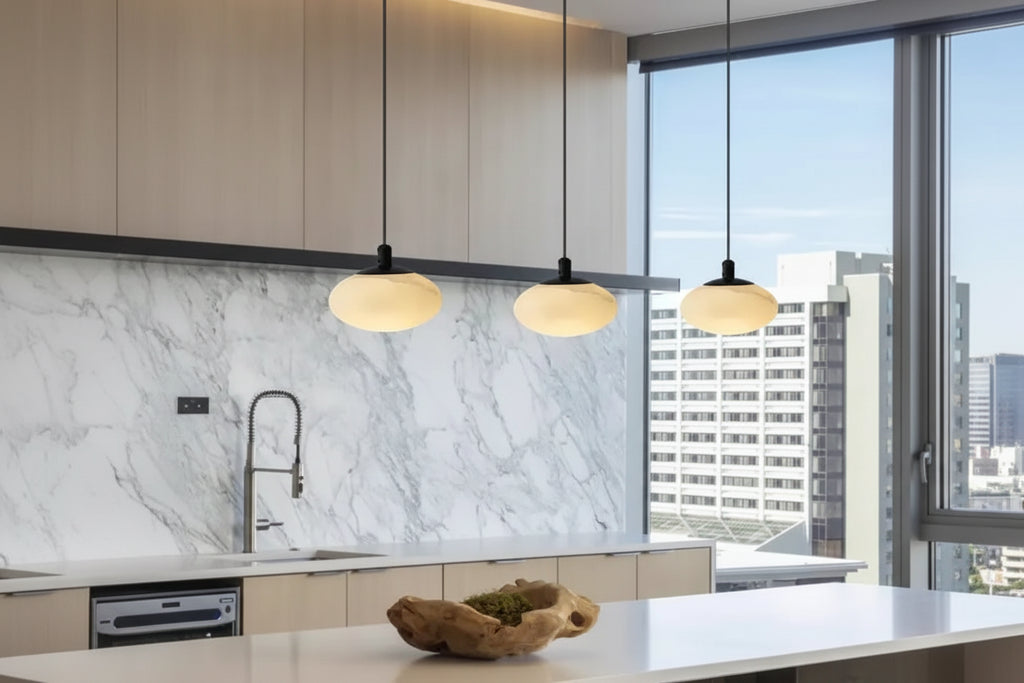 Delfina | Alabaster Bedside Pendant Light