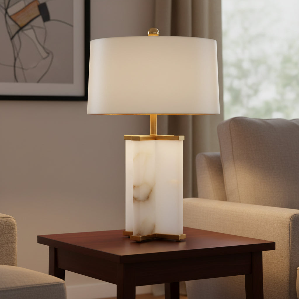 Amélie | Natural Spanish Alabaster Table Lamp