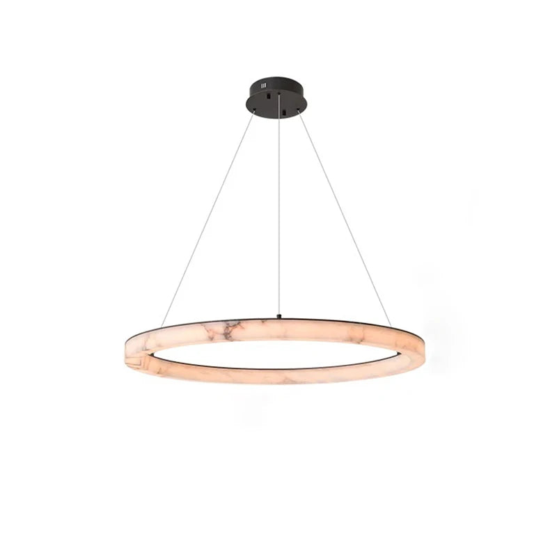 Sigrid | Natural Marble Ring Chandelier