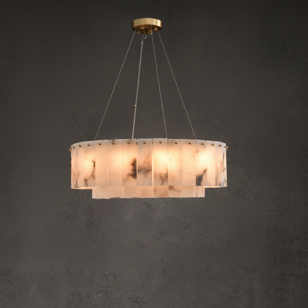 Cosima | Marble and Brass Nordic Chandelier