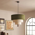Marcia | Fabric and Wood Chandelier