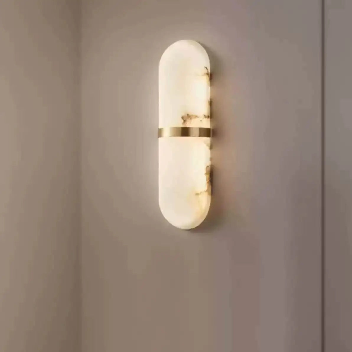 Juliette | Alabaster & Copper Wall Light