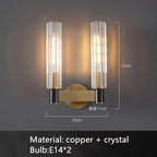 Aurore | Crystal & Brass Wall Sconce