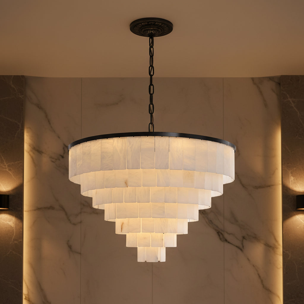 Skadi | Tiered Alabaster Chandelier