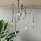 Rosalba | Alabaster and Brass Multi-Light Chandelier