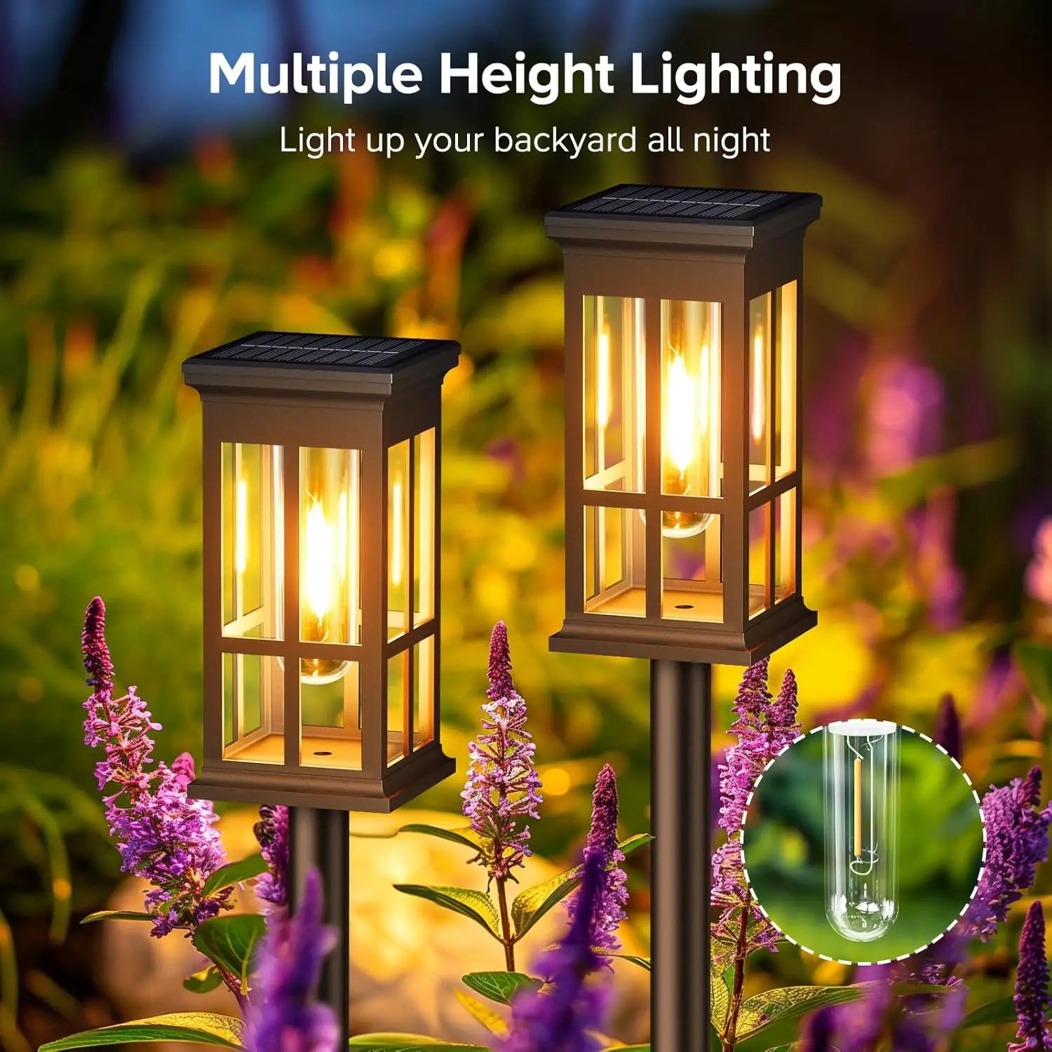 2/6/8-Pack Ultra-Bright Solar Pathway Lights for Patio, Walkway & Sidewalk - Perfect Outdoor Gift