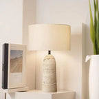 Solana | Travertine Table Lamp