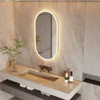 Liv | Frameless Backlit Oval LED Bathroom Mirror