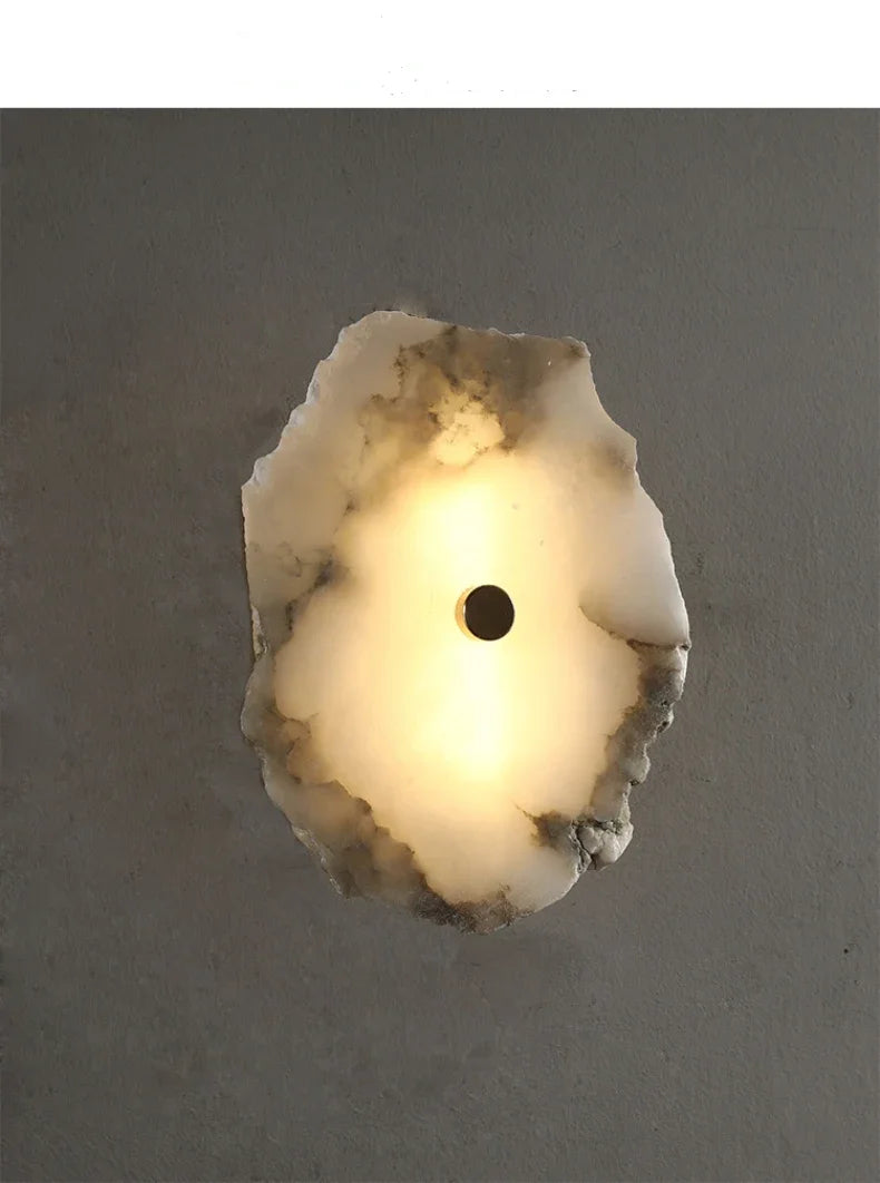 Athena | Natural Marble Multi-Stone Wall Sconce