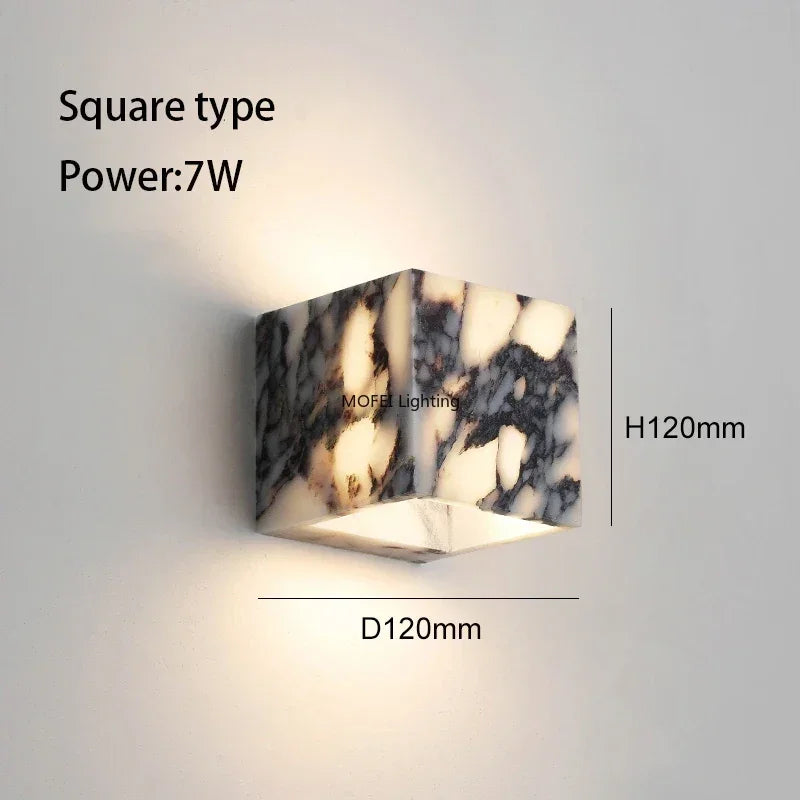 Persephone | Purple Italian Marble Wall Light