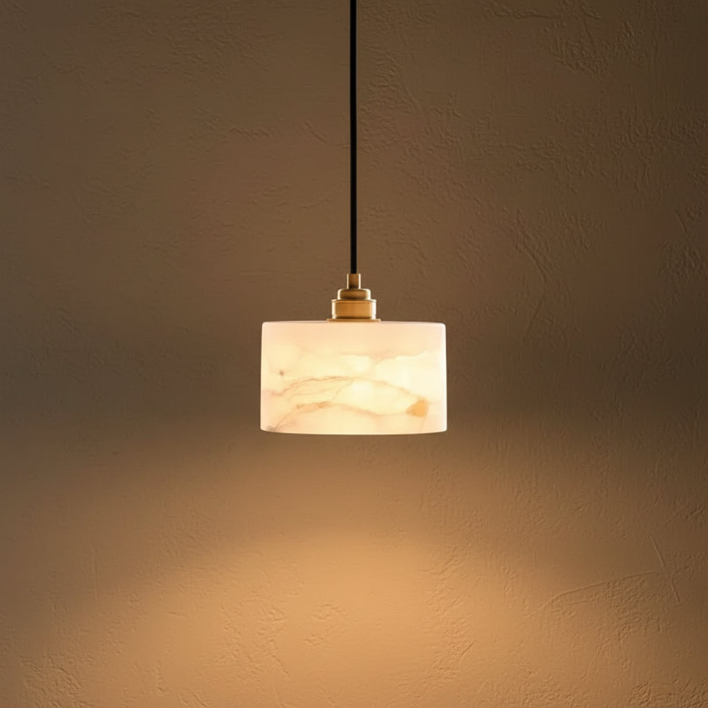 Eirene | Marble and Copper Pendant Light