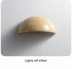 Medialuna | Semi-Circle Travertine Bedside Wall Lamp