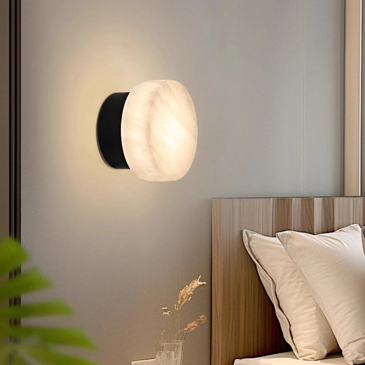 Camille | Natural Alabaster Wall Sconce