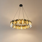 Vanna | Spanish Alabaster Ring Chandelier