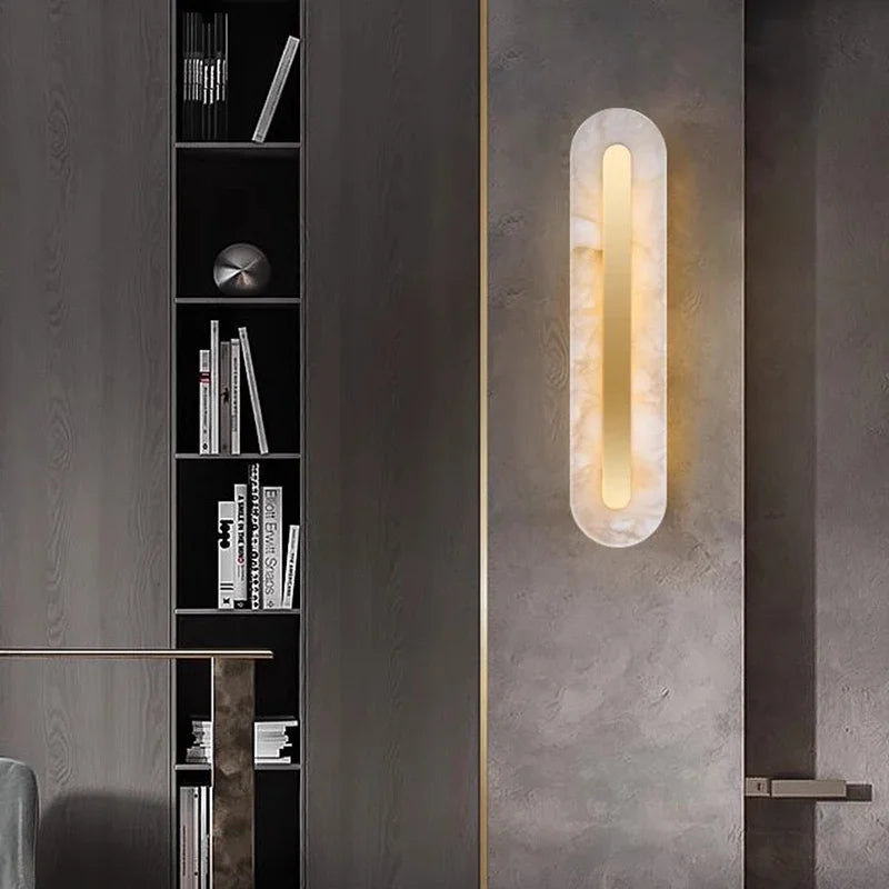 Giulia | Gold Marble Wall Lamp