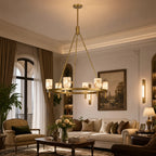 Zita | Snowflake Marble Chandelier