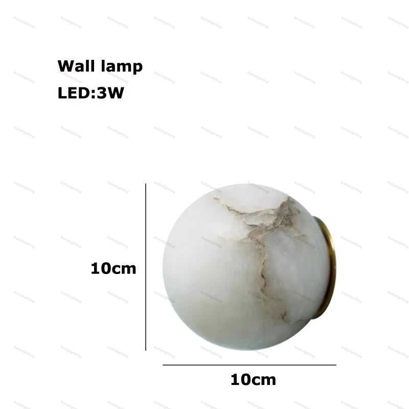 Talia | Marble LED Ceiling Chandelier