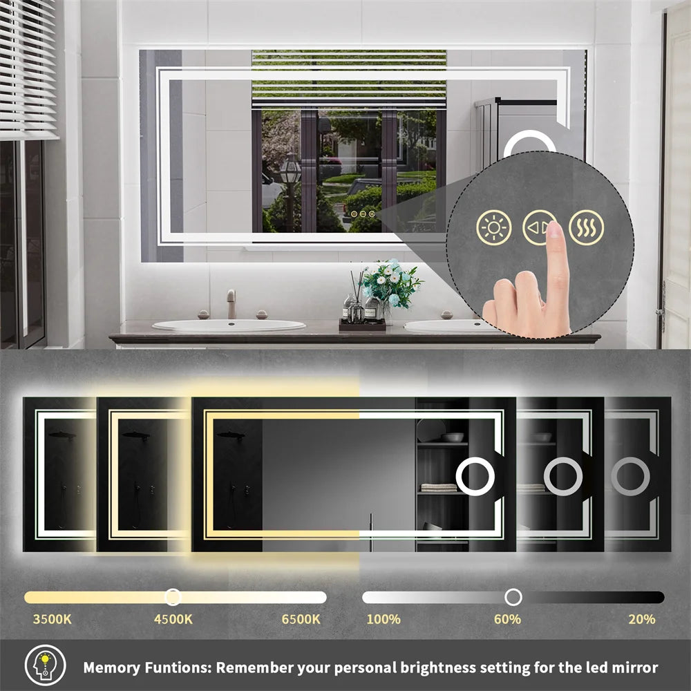 Mira | Magnifying LED Bathroom Mirror