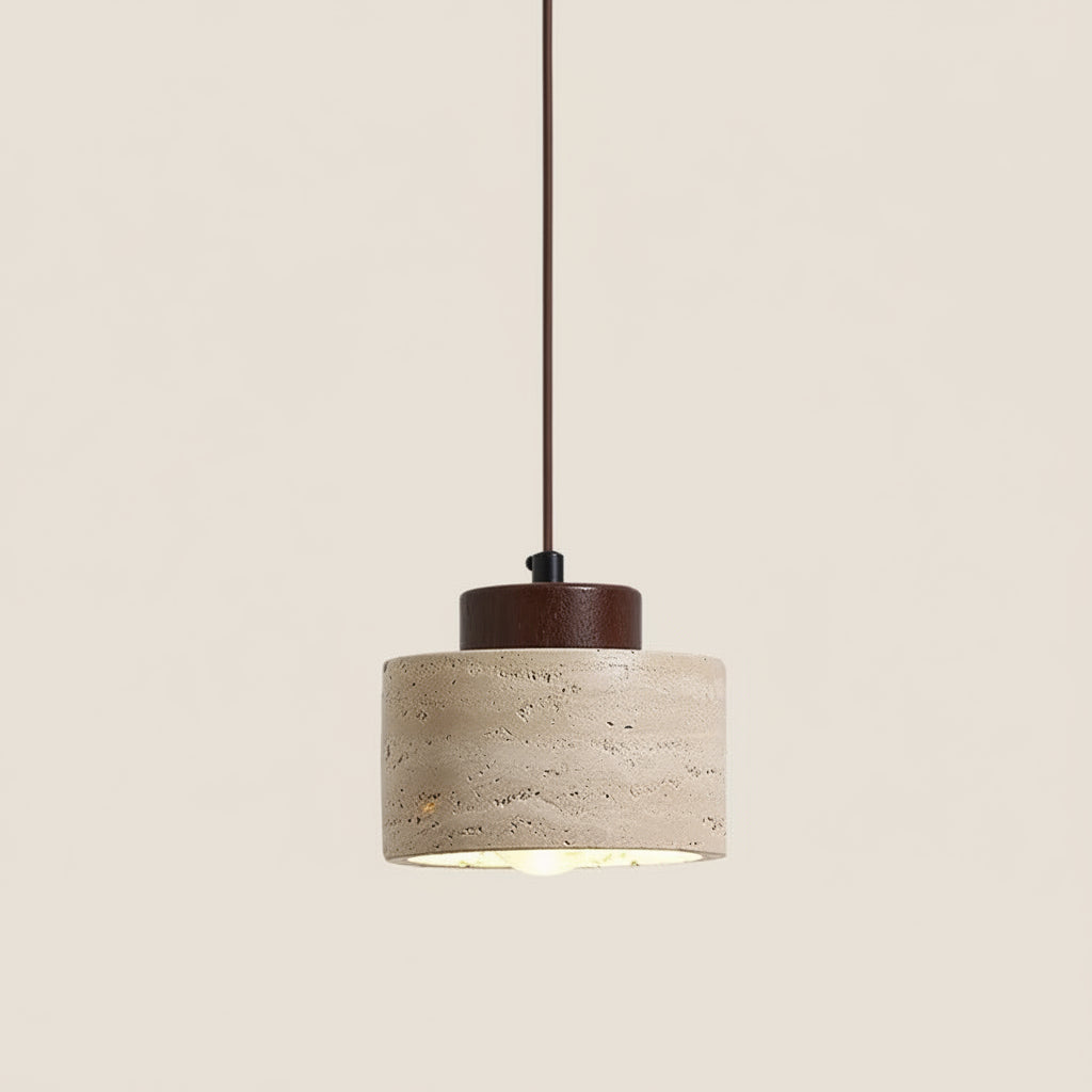 Nogal | Mini Travertine Pendant Light