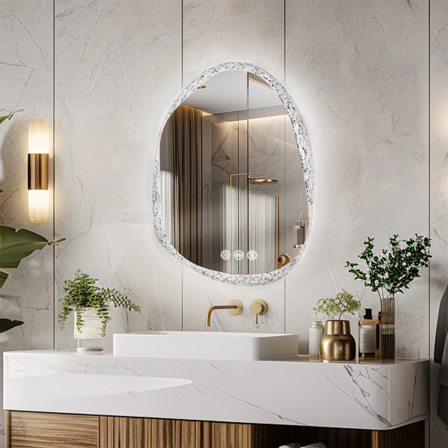 LED Wall-Mounted Vanity Mirror with Bright, Even Illumination