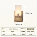 Chiara | Minimalist Alabaster Wall Lamp