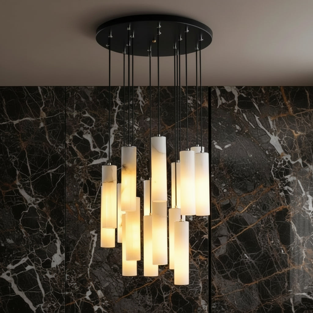 Ombretta | Alabaster Staircase Chandelier